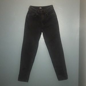 BDG high-waisted mom Jean. washed black denim